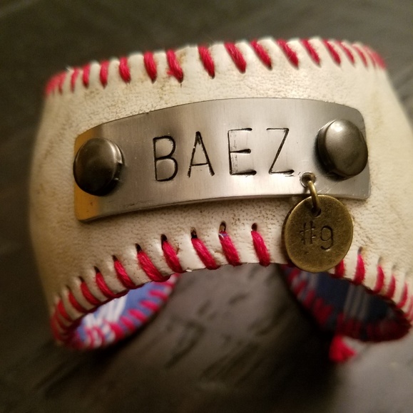 UniquelyNatalie Jewelry - Chicago Cubs Javy Baez Baseball Bracelet